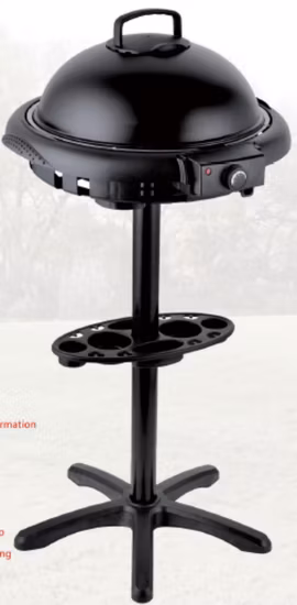 Parrilla portátil eléctrica del Bbq de la mesa del soporte de acero de la mesa de la comida campestre del Bbq eléctrico que acampa